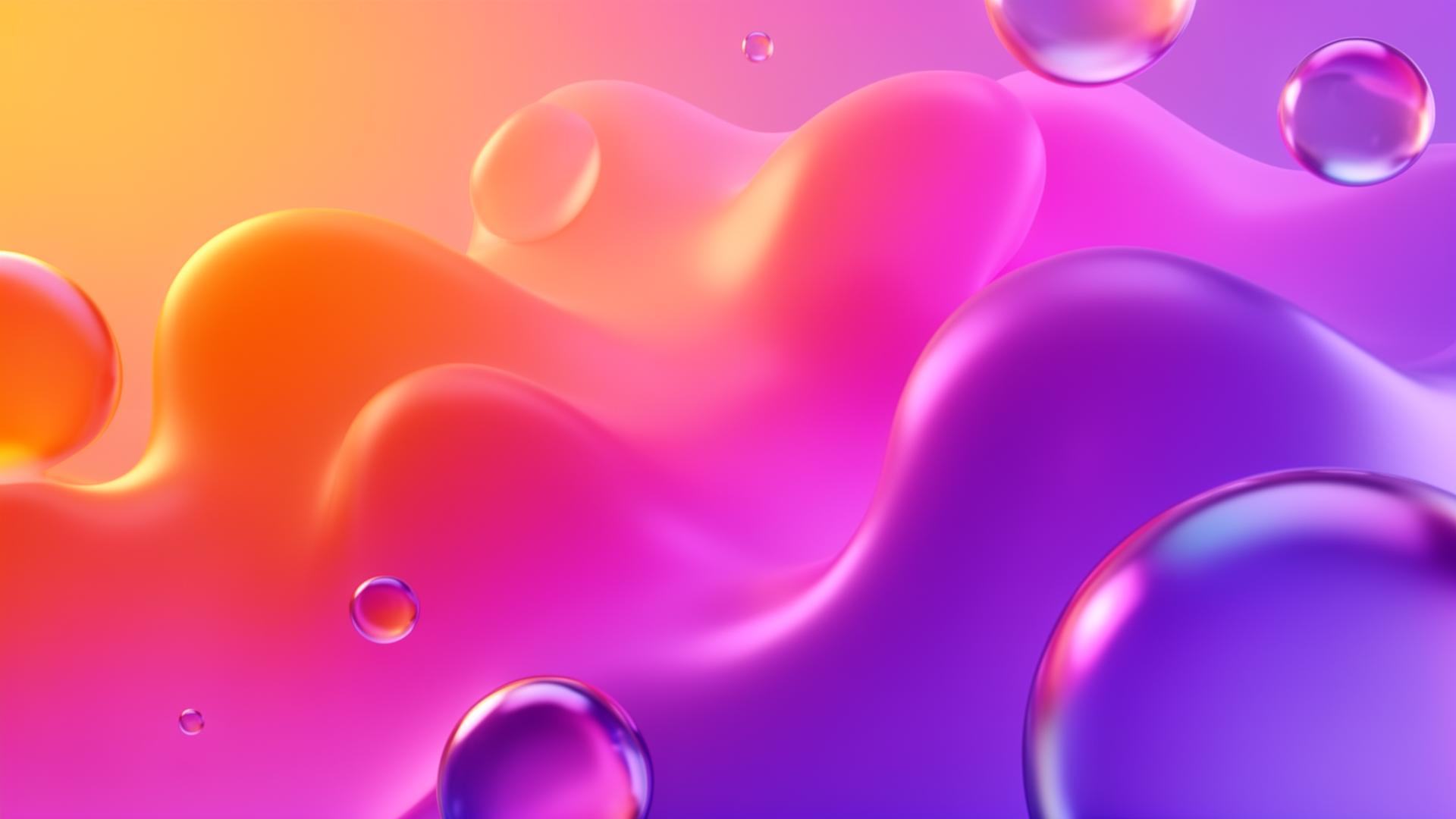 Colorful 3D gradient blobs representing dynamic gig income